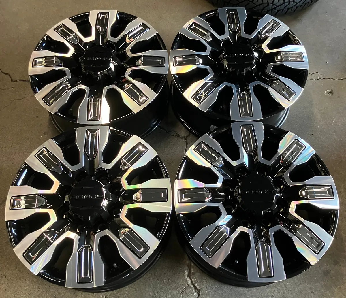 Sold Four 2025 Gmc Sierra Denali Ultimate Hd2500 Factory 20" Wheels Oem 84830459 Chrome Inserts 1