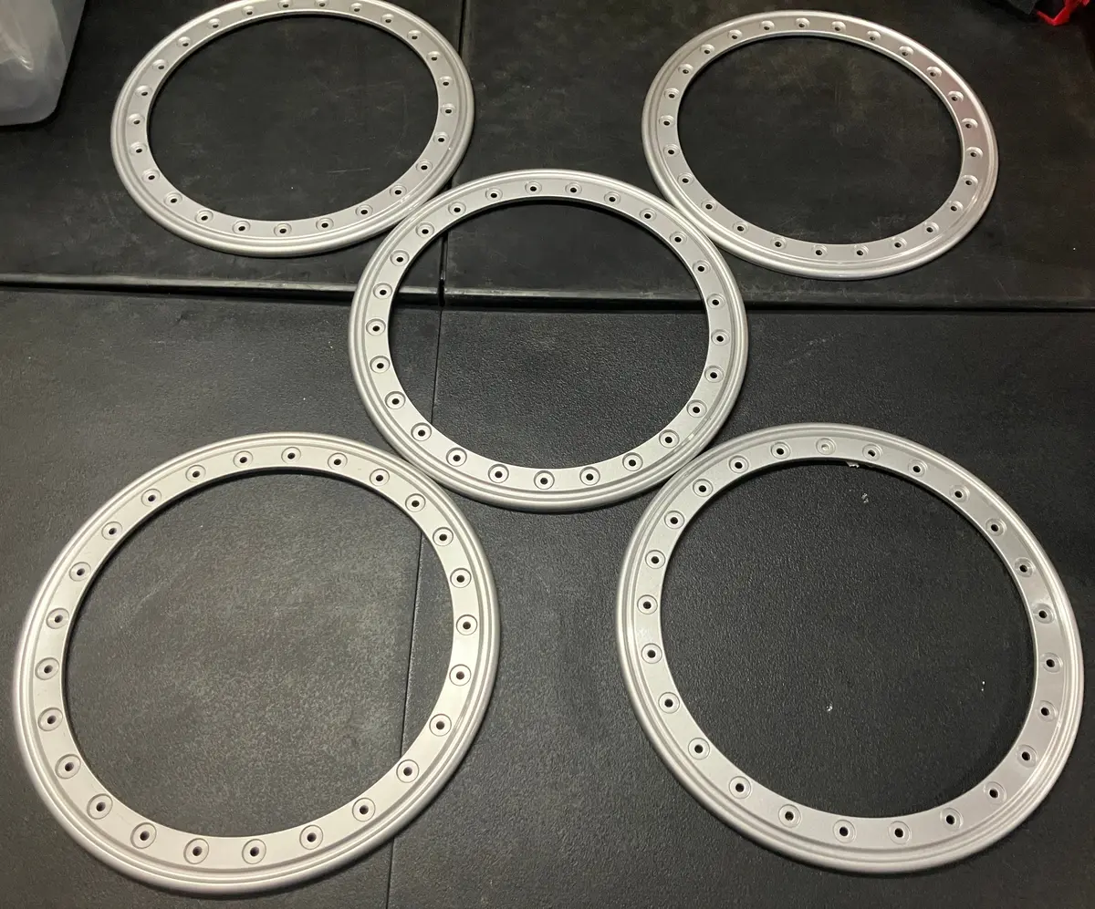 Sold 5X Aluminum Cosmetic Bead Lock Rings Jeep Rubicon 392 Xr Jl Jk 17" Wheels No Bolts 1