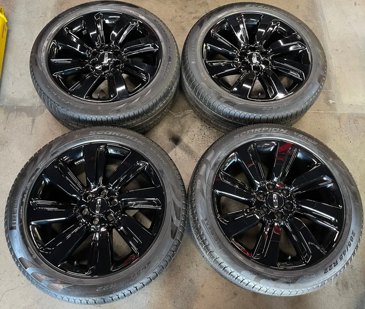 Sold 2024 Lincoln Navigator Black Label Factory 22 Wheels Tires Oem 10496 Rims F150 Black 1