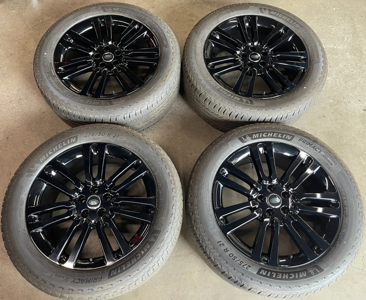 Sold 2024 Range Rover Factory 21 Wheels Tires Rims Oem M8e2db Black Michelin 275/50/21 1