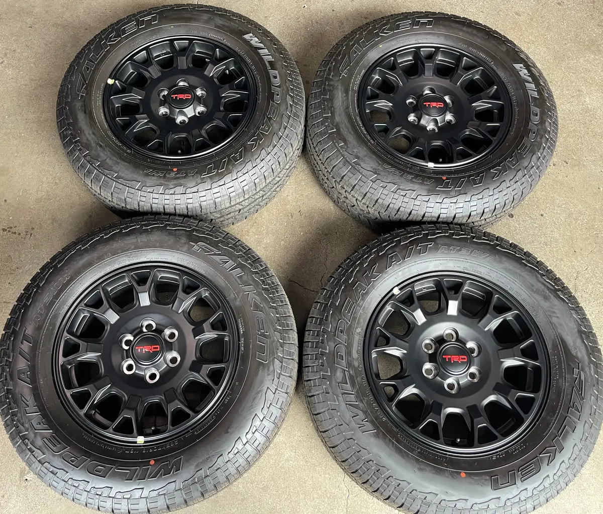Sold Factory 2026 Toyota Tacoma Trd 18" Wheels Tires Oem Rims Black Falken Atp Tr5635242 1
