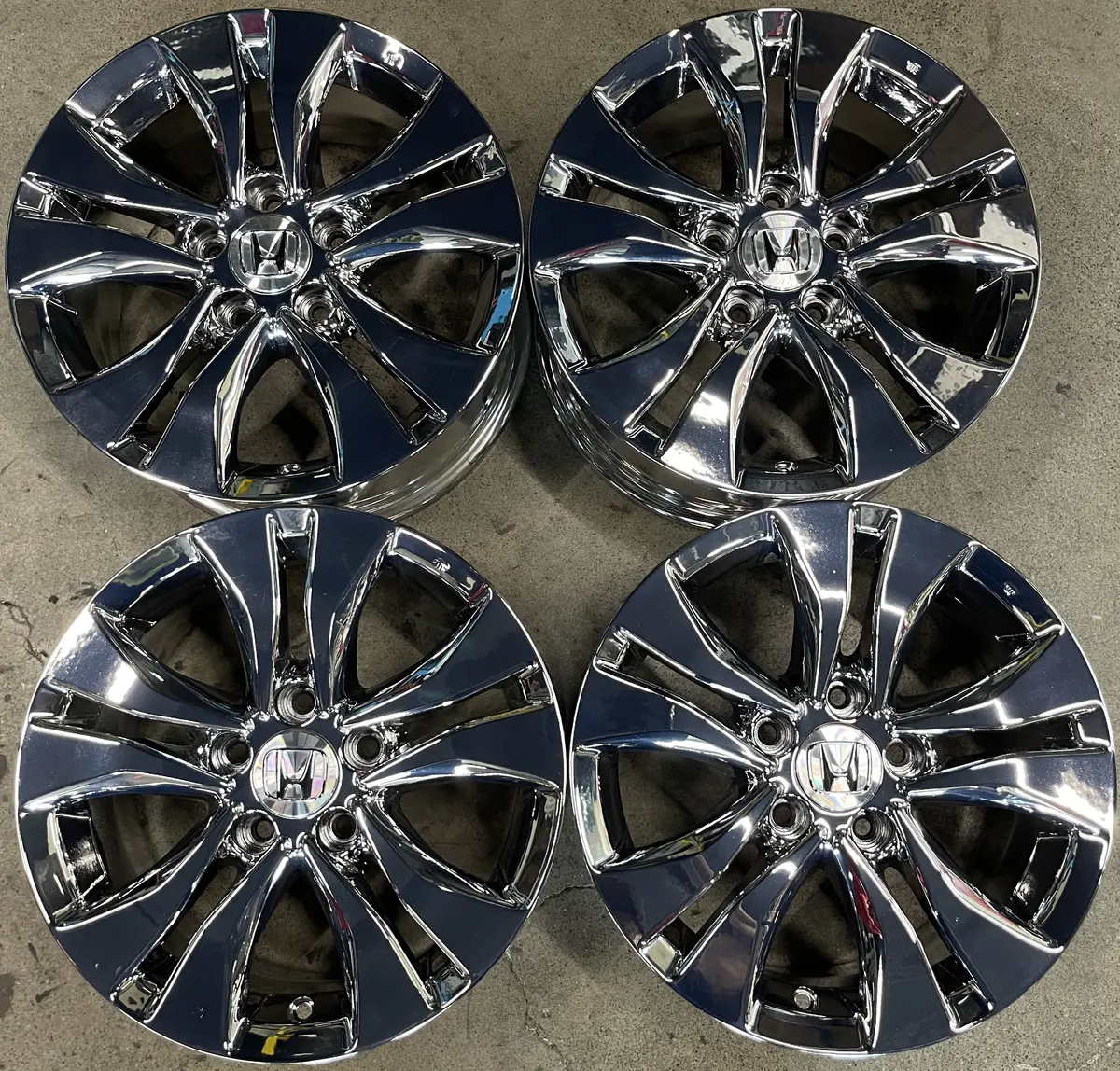 Sold Four 2015 Honda Accord Factory 16 Wheels Rims Oem 64046 Bright Chrome Pvd 1