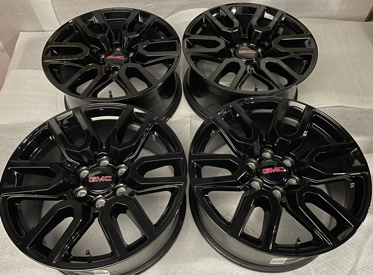 Sold 2026 Gmc Sierra Yukon At4 Elevation Factory 20 Wheels 5914 Oem Rims Silverado Black 1
