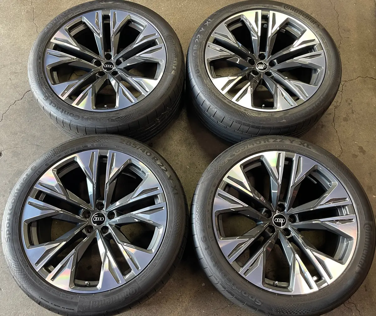 2025 Audi Q8 Sq8 Factory 22 Wheels Tires Oem 4M8601025bd Rims Conti Sca06 1