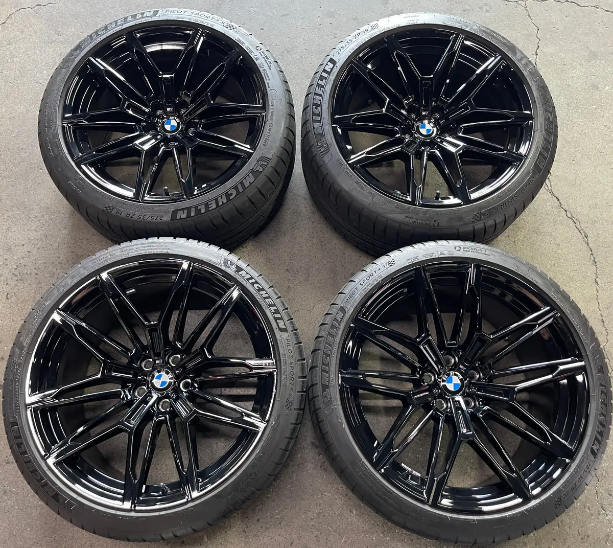 2025 Bmw M2 Factory 19 20 Wheels Tires Oem 86950 Rims 86951 Michelin Black 1