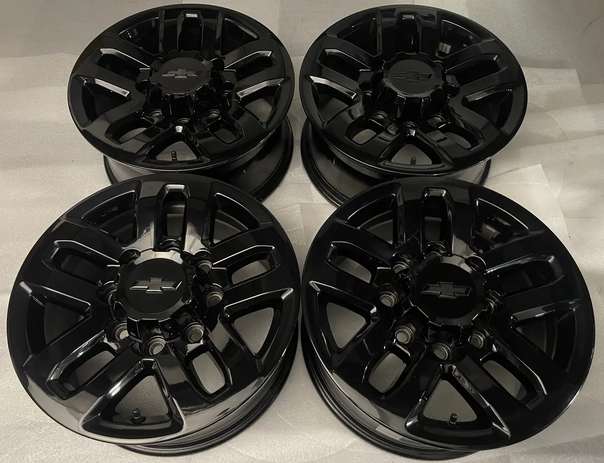 Sold Four 2011-2019 Chevy Silverado Hd2500 Factory 18 Wheels Rims 5709 Oem Black 1