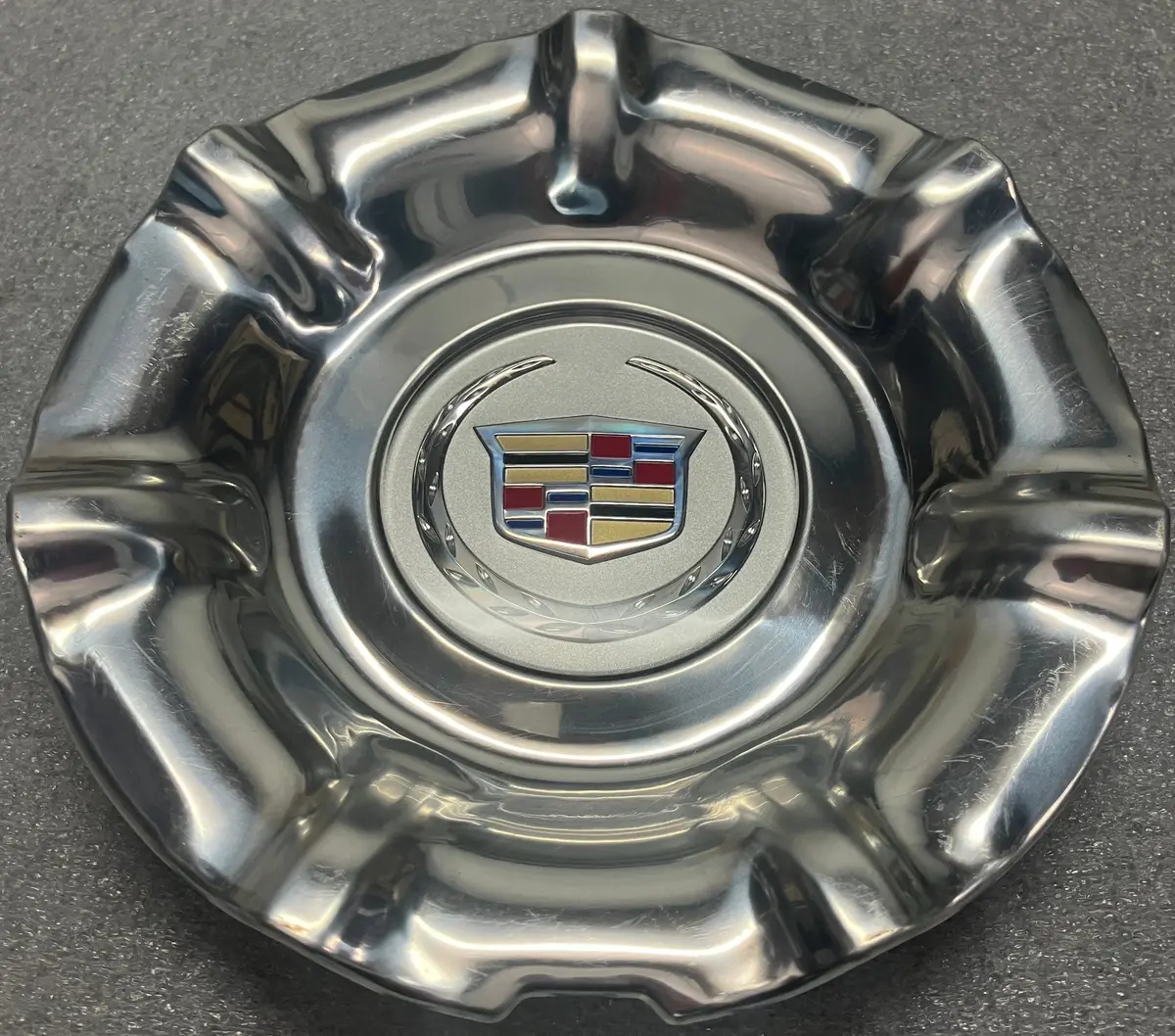 Single 2013-2016 Cadillac Srx Premium 20" 7 Spoke Polished Wheel Center Cap 20965437 4708 1