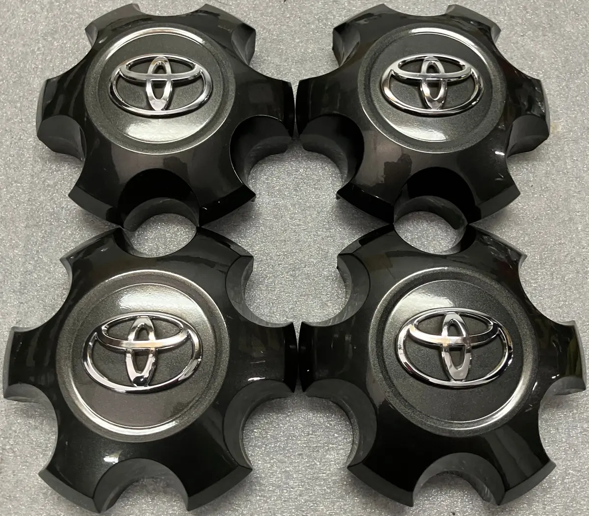 Sold Set Of 4 Toyota Tacoma Trd Sport Dark Gray Oem Wheel Center Caps 4260B-04060 1