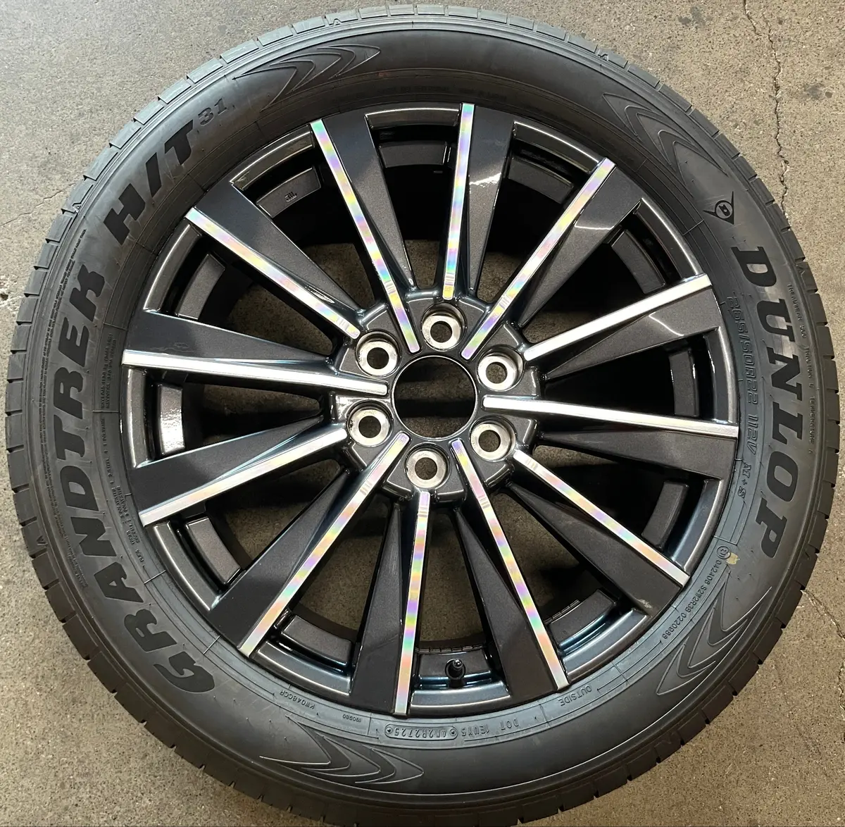 Single 2025 Lexus Gx550 Luxury Premium Factory 22" Wheel Oem Rim Tire Dunlop 265/50/22 1