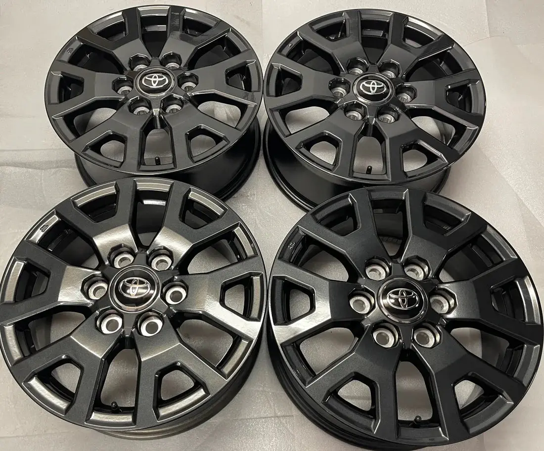 Four (4) Oem 2025 2026 Toyota Tacoma 17" Alloy Wheel Rim Charcoal 1