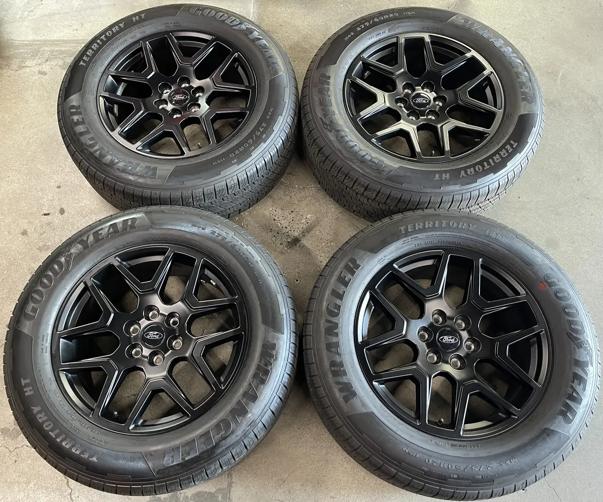 Sold 2024 Ford F150 Factory 20 Wheels Tires Oem Rims Rl341007g Black Goodyear 2756020 1
