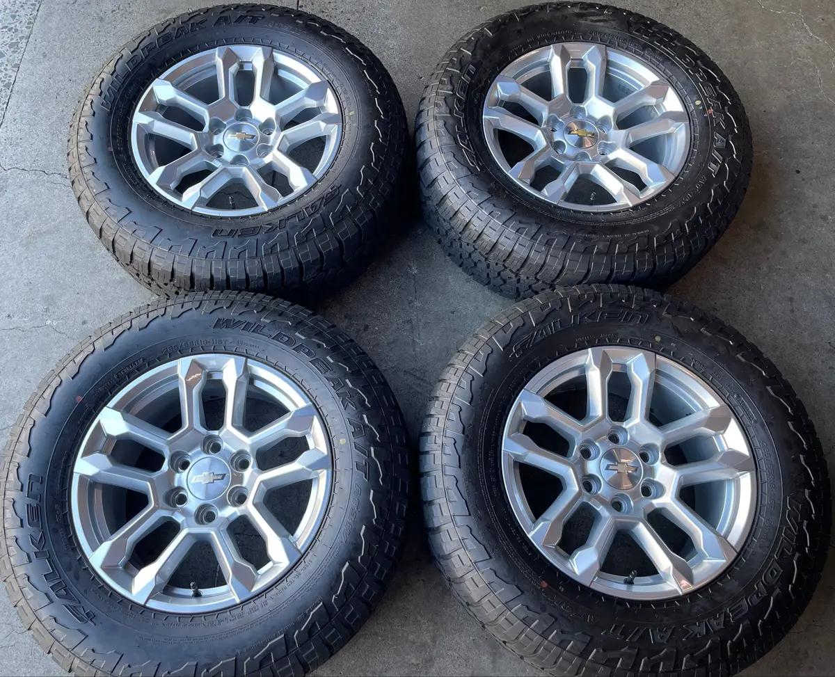 2026 Chevy Silverado 1500 18 Factory Wheels Tires 14091 Falken 285/65/18 Oem Rim 1