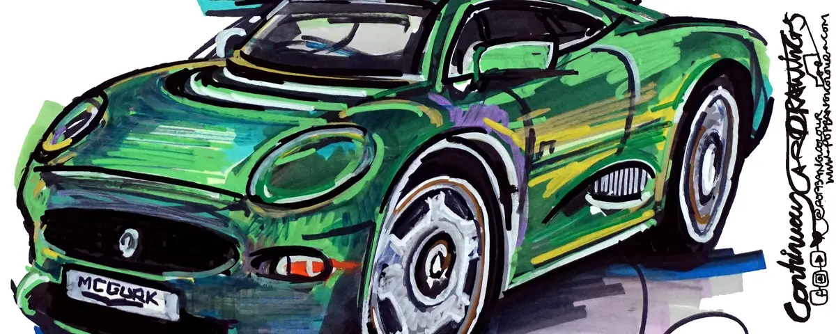 Jaguar Xj220 | #Continuouscar |  Mug 1