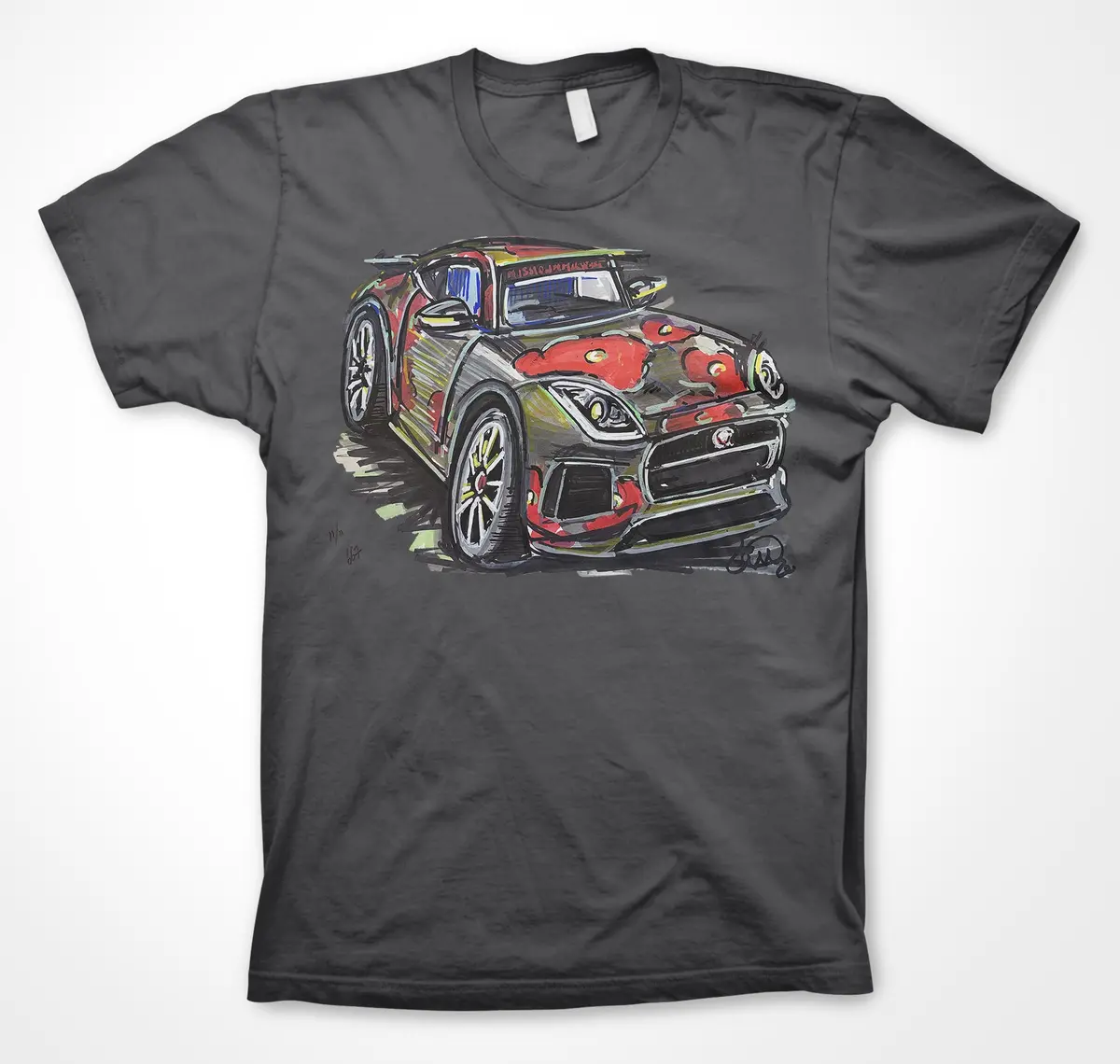 Jaguar F-Type Poppy Car Mission Motorsport Design Unisex T-Shirt by Continuouscar