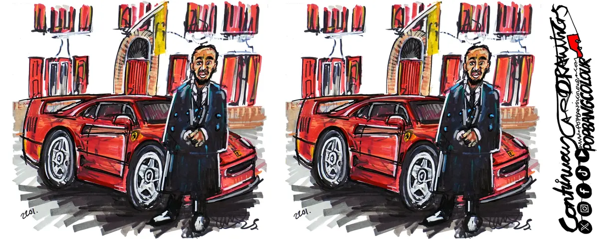 *New* Lewis Hamilton Arriving At Ferrari | #Continuouscar Mug 1
