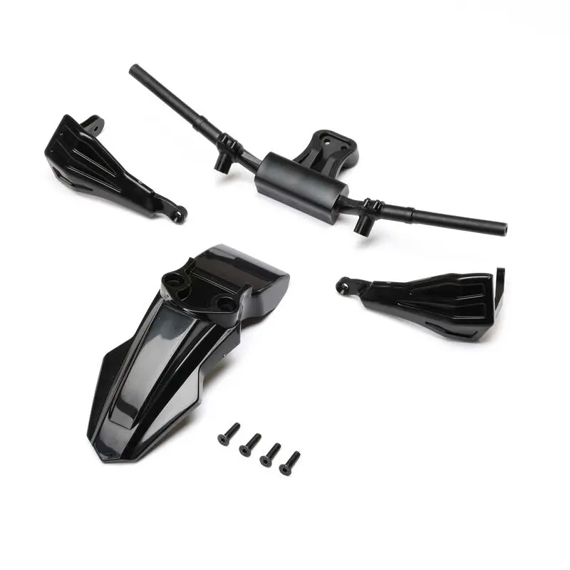 Losi Fender, Handguards & Handle Bars, Black: Promoto-Sm 1