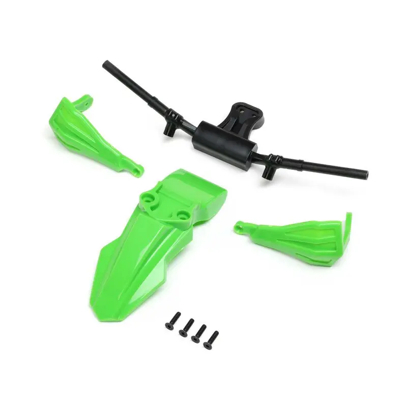 Losi Fender, Handguards & Handle Bars, Green: Pm-Sm 1