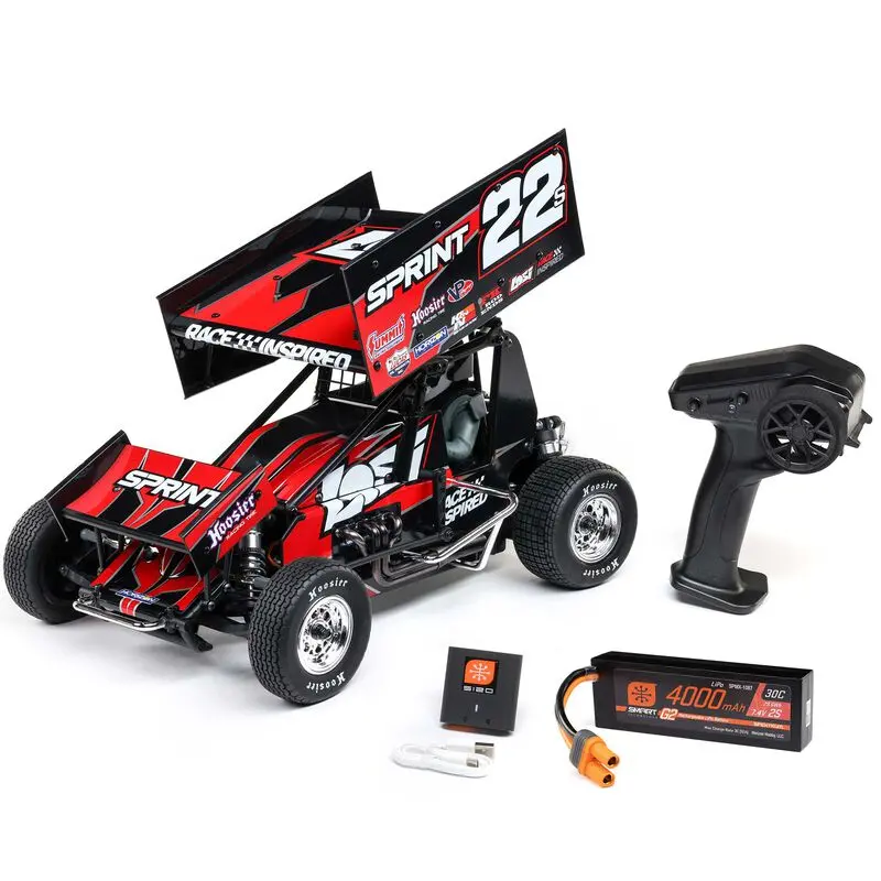 Losi 1/10 22S Sprint Car 2Wd Brushless Rtr (Battery & Charger Included)-Red 1