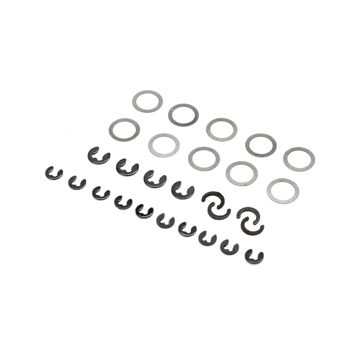 Losi E-Clip And Shim Set: Mini Lmt 1