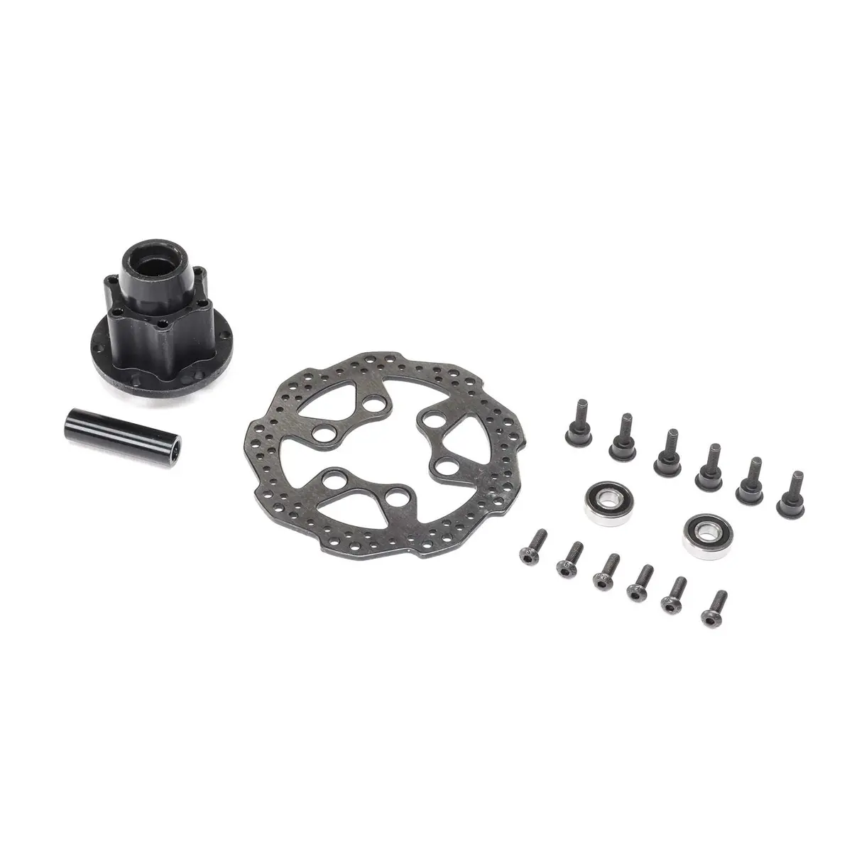 Losi Complete Front Hub Assembly: Promoto-Mx 1