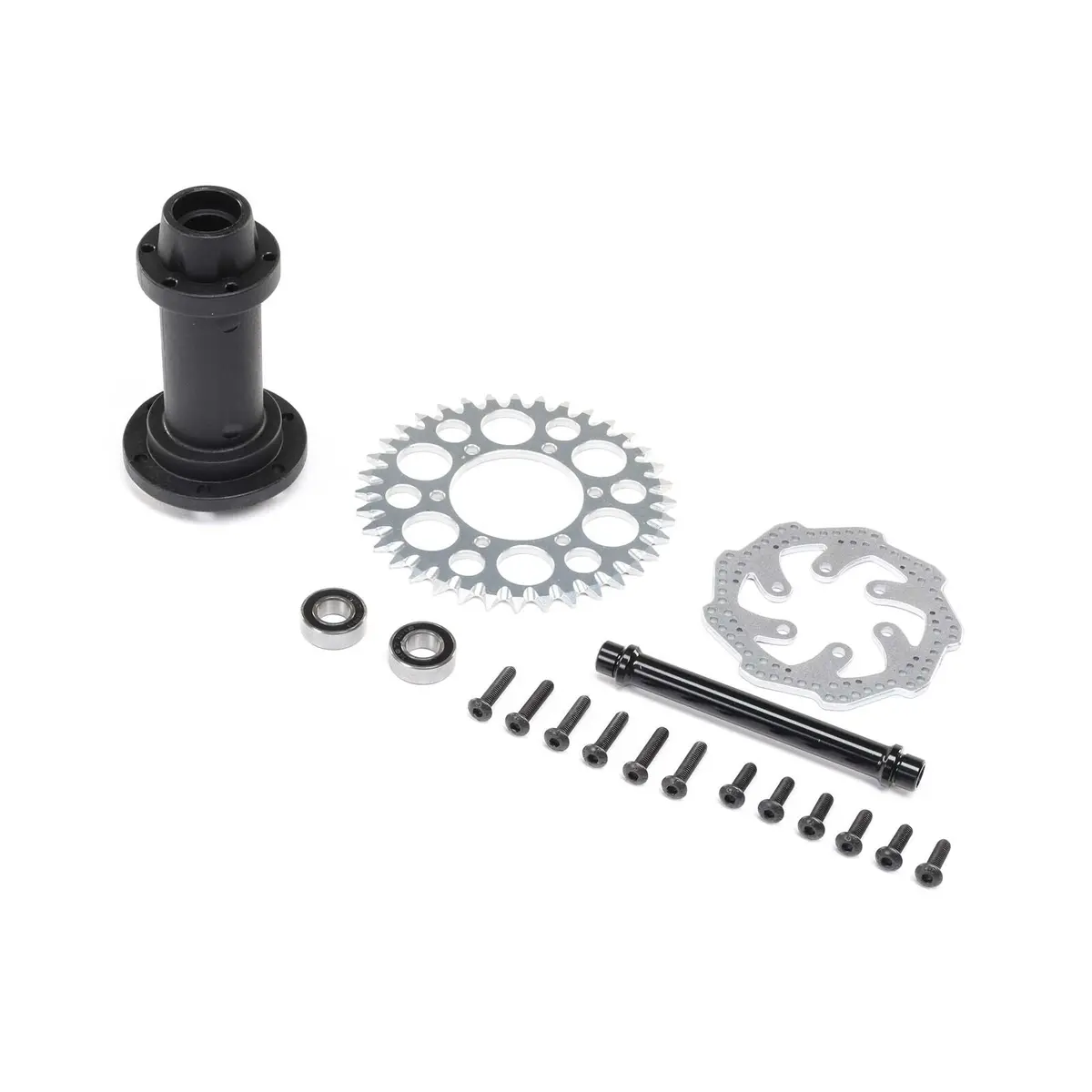 Losi Complete Rear Hub Assembly: Promoto-Mx 1