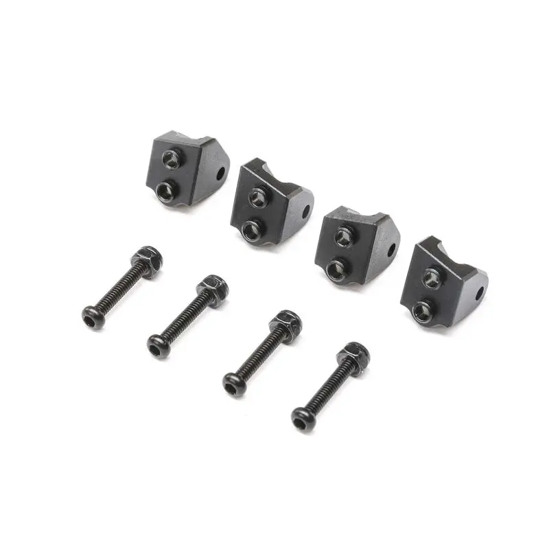 Losi Aluminum Lower 4-Link Mount Set, Black: Mini Lmt (4) 1