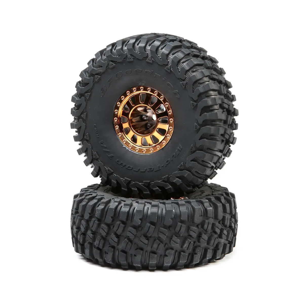 Losi 2.2 Wheels With Bfg Tire, Copper: Lasernut U4 1