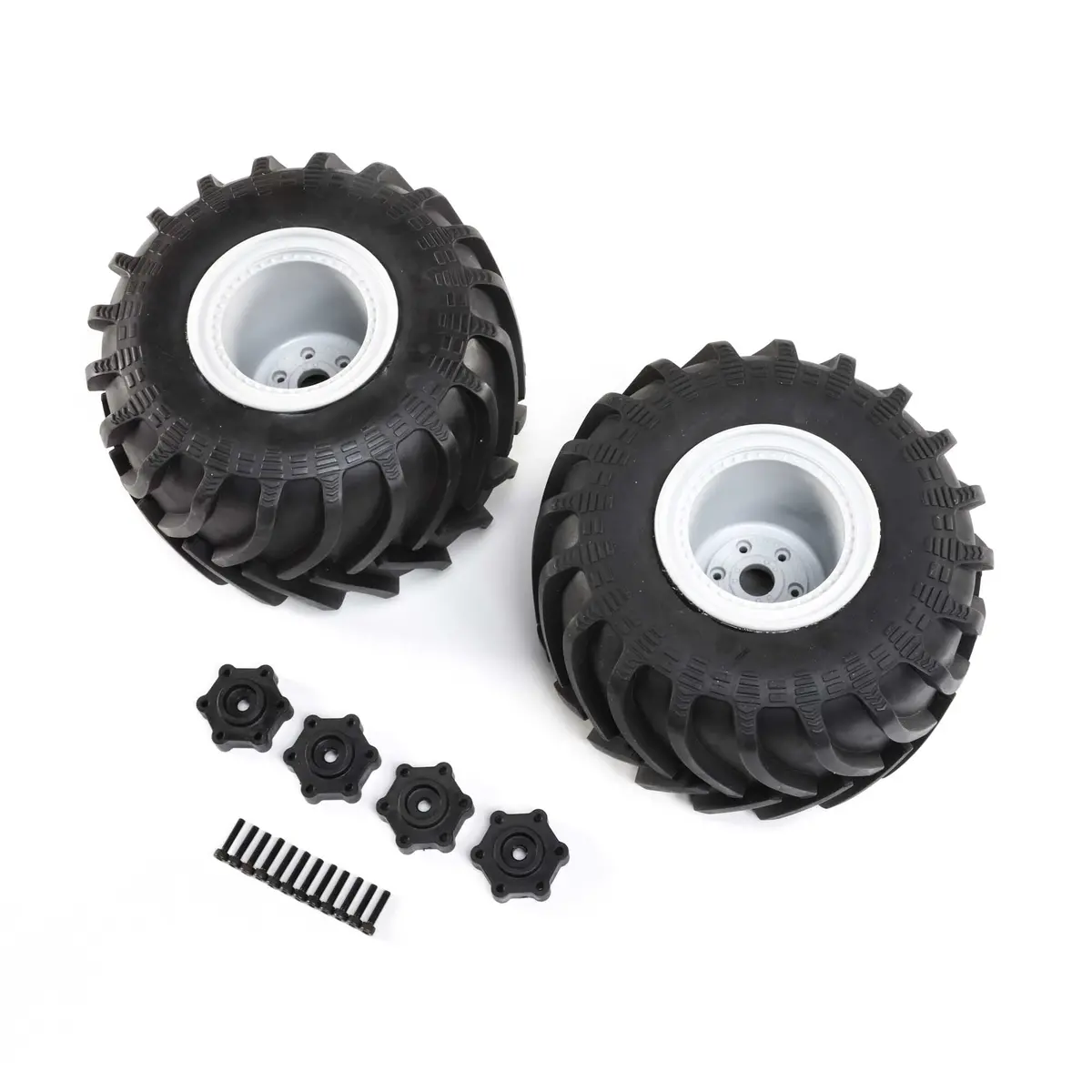 Losi Mounted Monster Truck Tires, Left/Right: Lmt 1