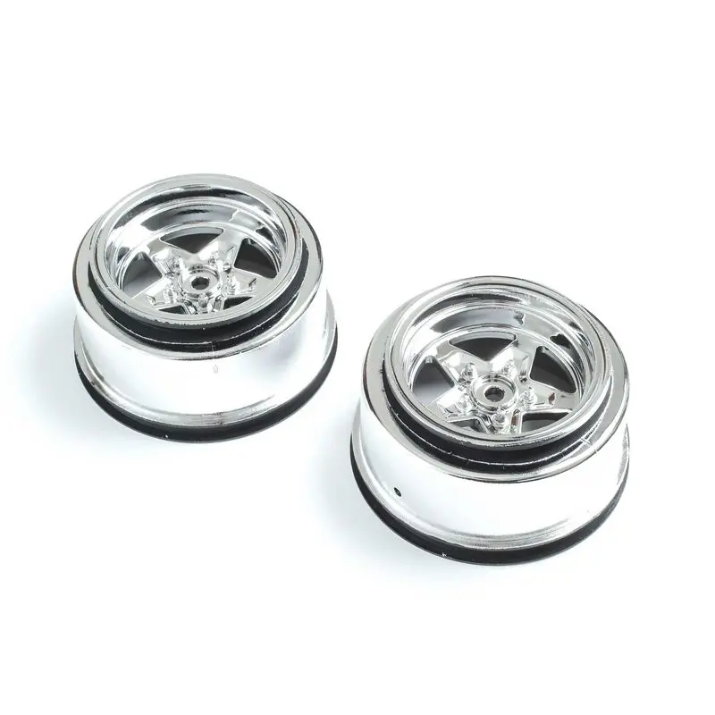 Losi Rear Wheel, Chrome (2): 22S Drag 1