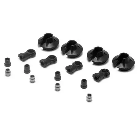 Losi 15Mm Shock Ends, Cups, Bushing: 8B 2.0 1