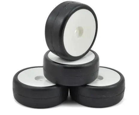 Lrp 12Mm Hex Vtec Pre-Mounted Asphalt Racing Tires (4) (White) (G32) 1