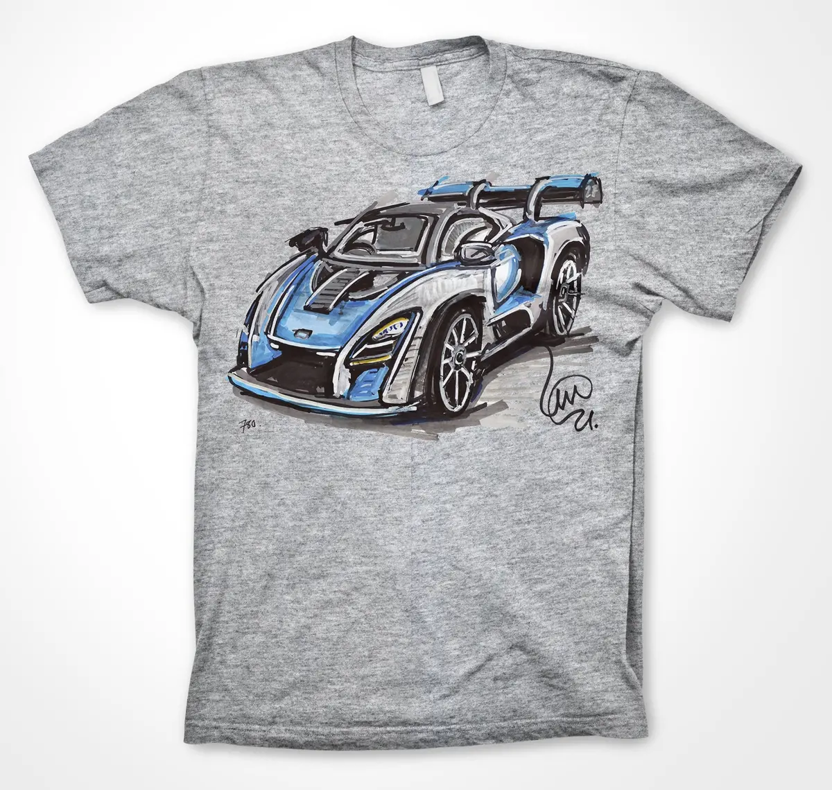 McLaren Senna Supercar T-Shirt – Autovivendi & Vmax200 Design - Image 7