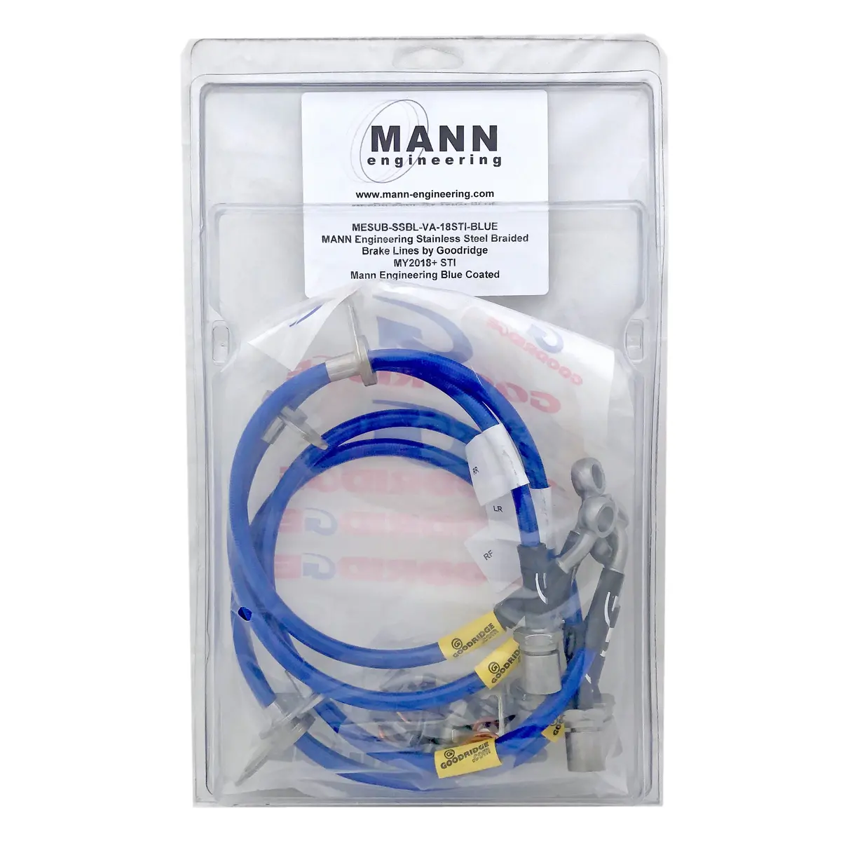 Mann Engineering Stainless Steel Brake Line Kit (2018-2021 Sti) 1