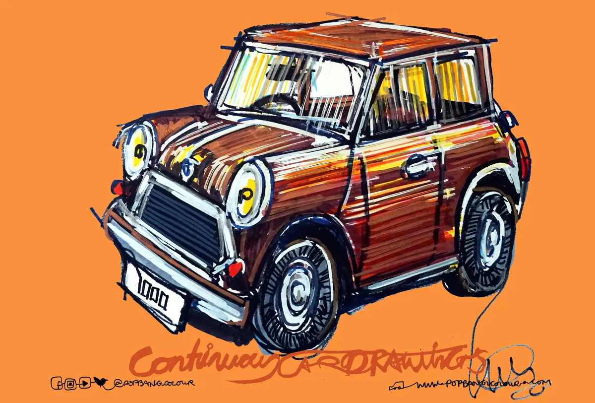 Mini 1000 | #Continuouscar Metal Print | 30Cm X 20Cm 1