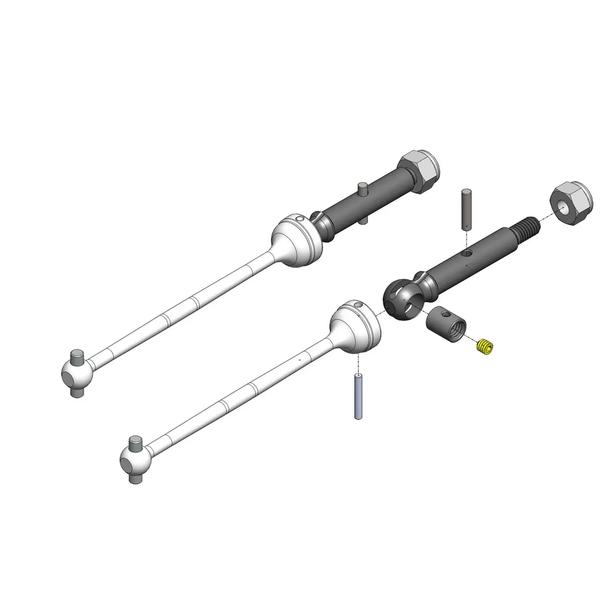 Mip Shiny Cvd Kit: Losi Mini-T 2.0, Mini-B 1