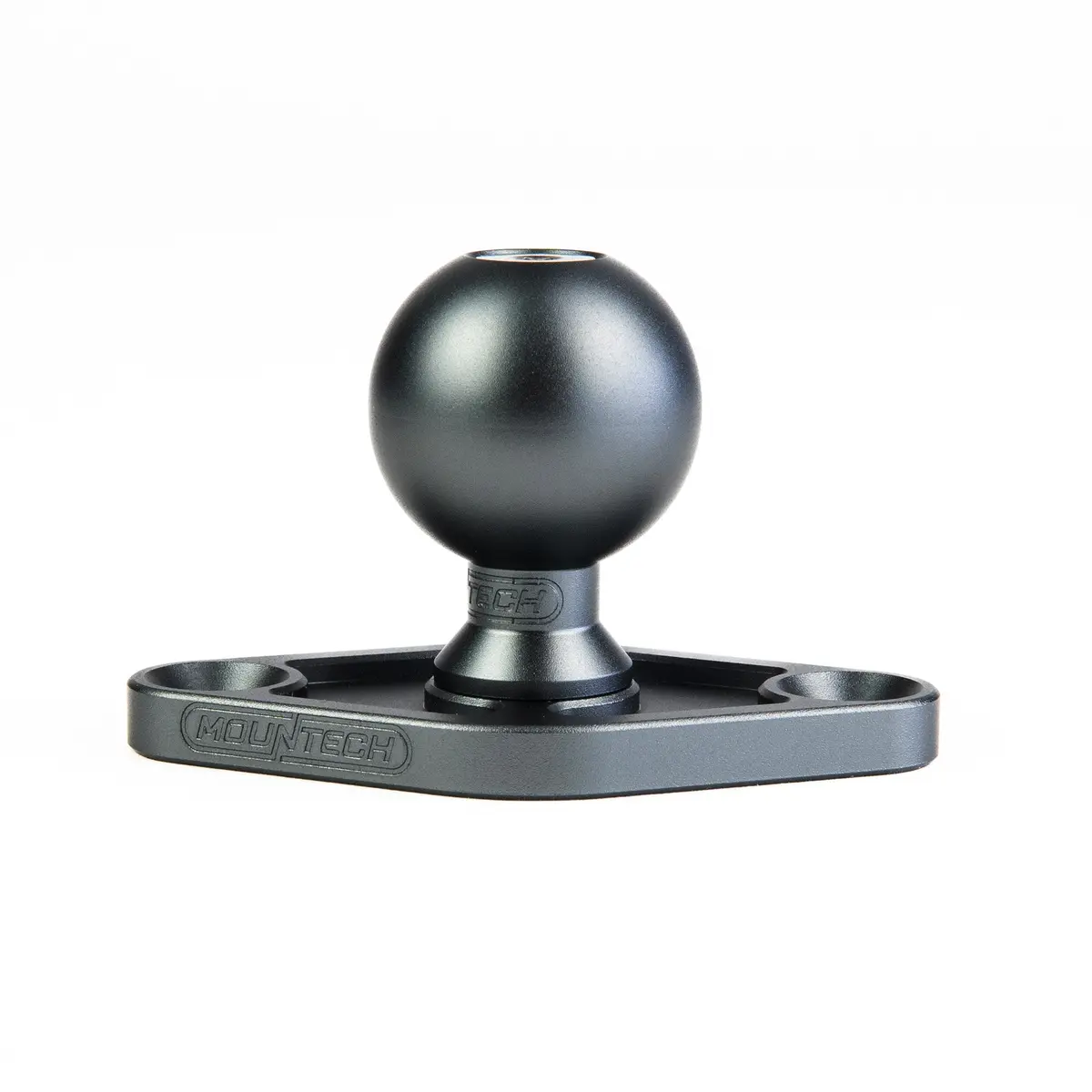 Mountech Spinlok™ Ball Mount - 1In, Storm Gray, 2-Bolt Base 1