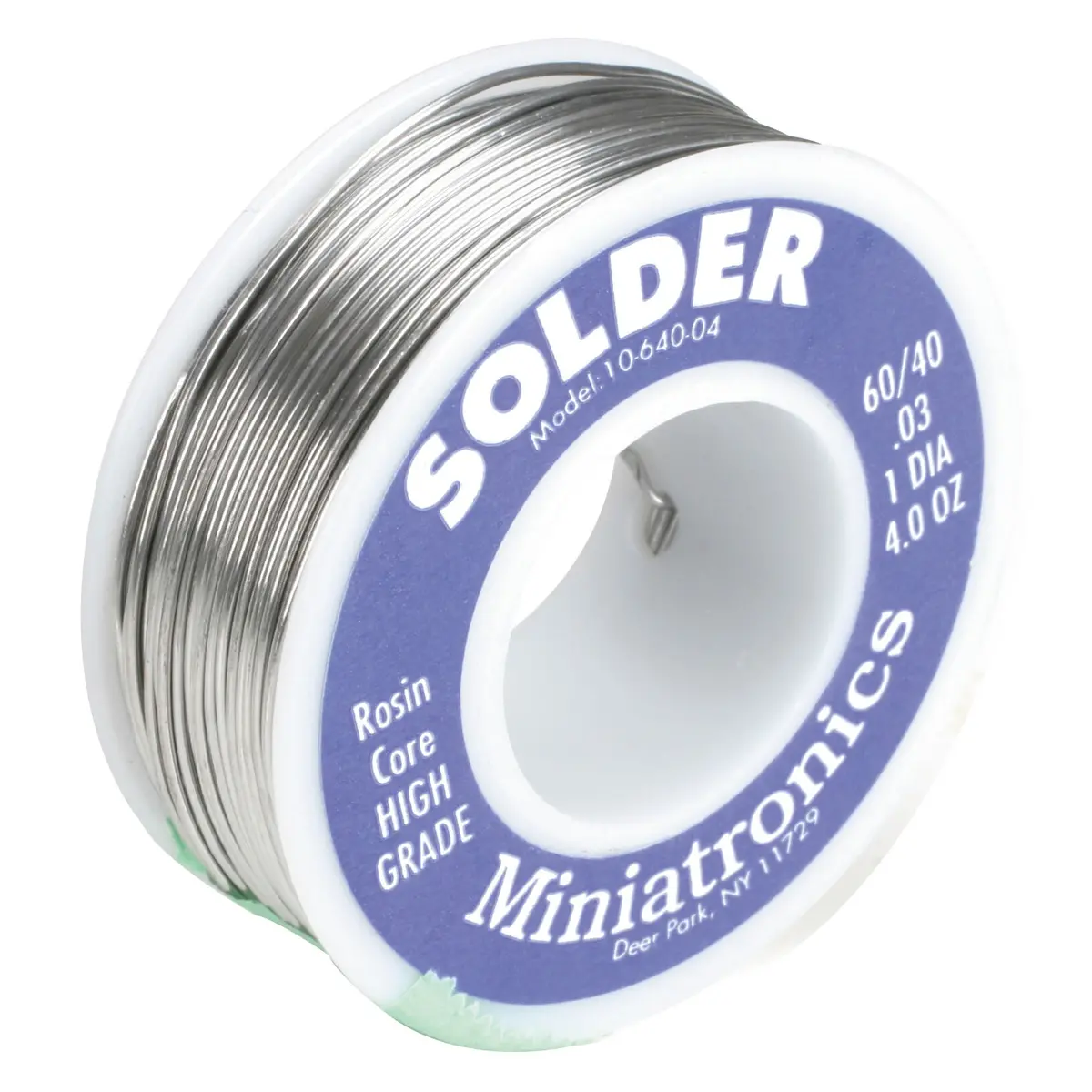 Miniatronics Rosin Core Solder 60/40, 4Oz 1