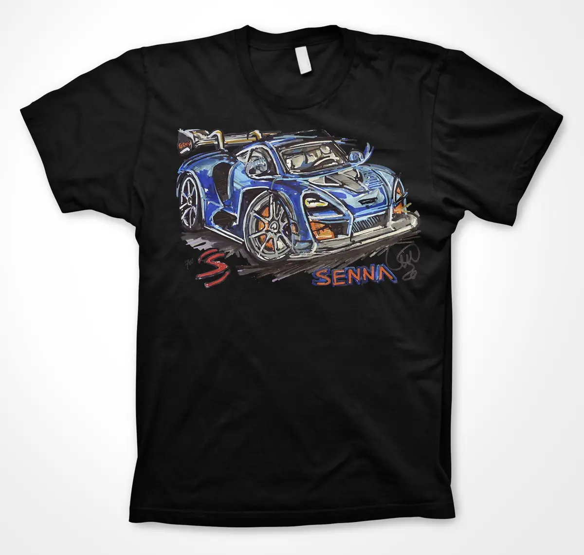 Mclaren Senna #Continuouscar Unisex T-Shirt 2