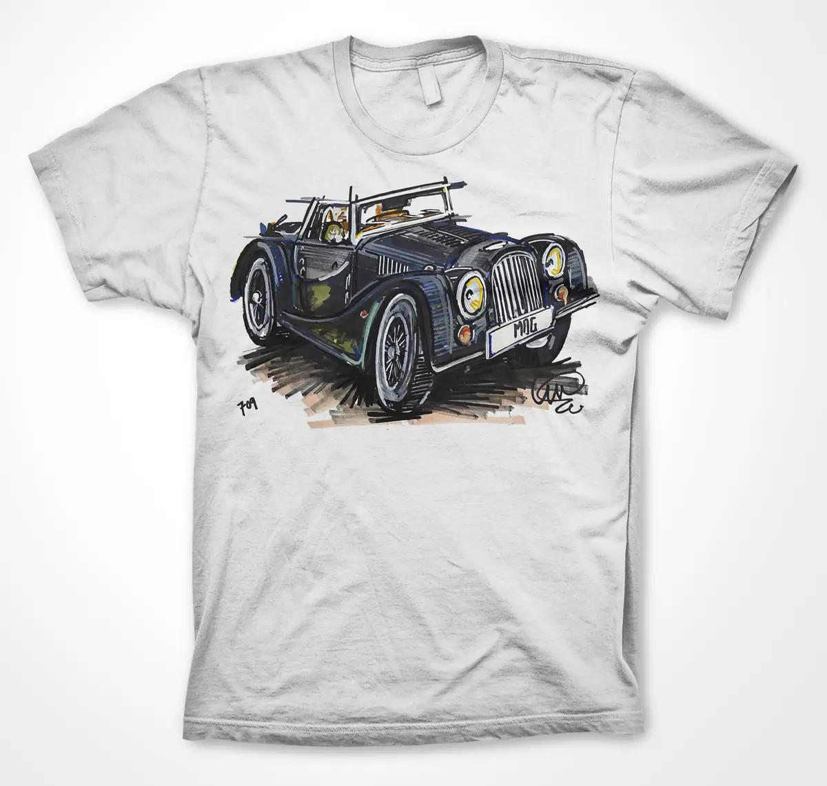 Morgan Plus Four #Continuouscar Unisex T-Shirt 3