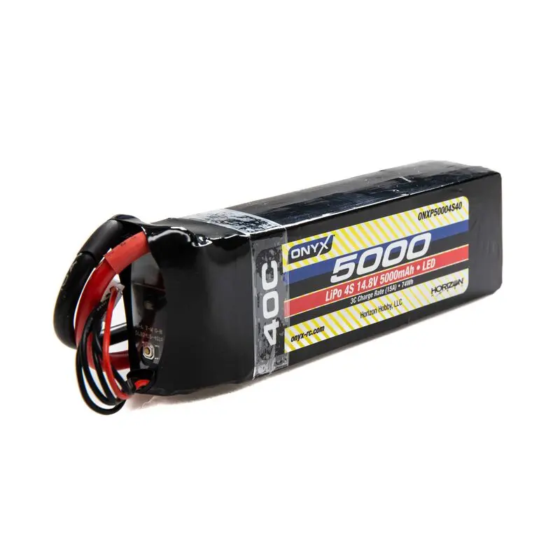 Onyx 14.8V 5000Mah 4S 40C Lipo Battery: Ec5 1