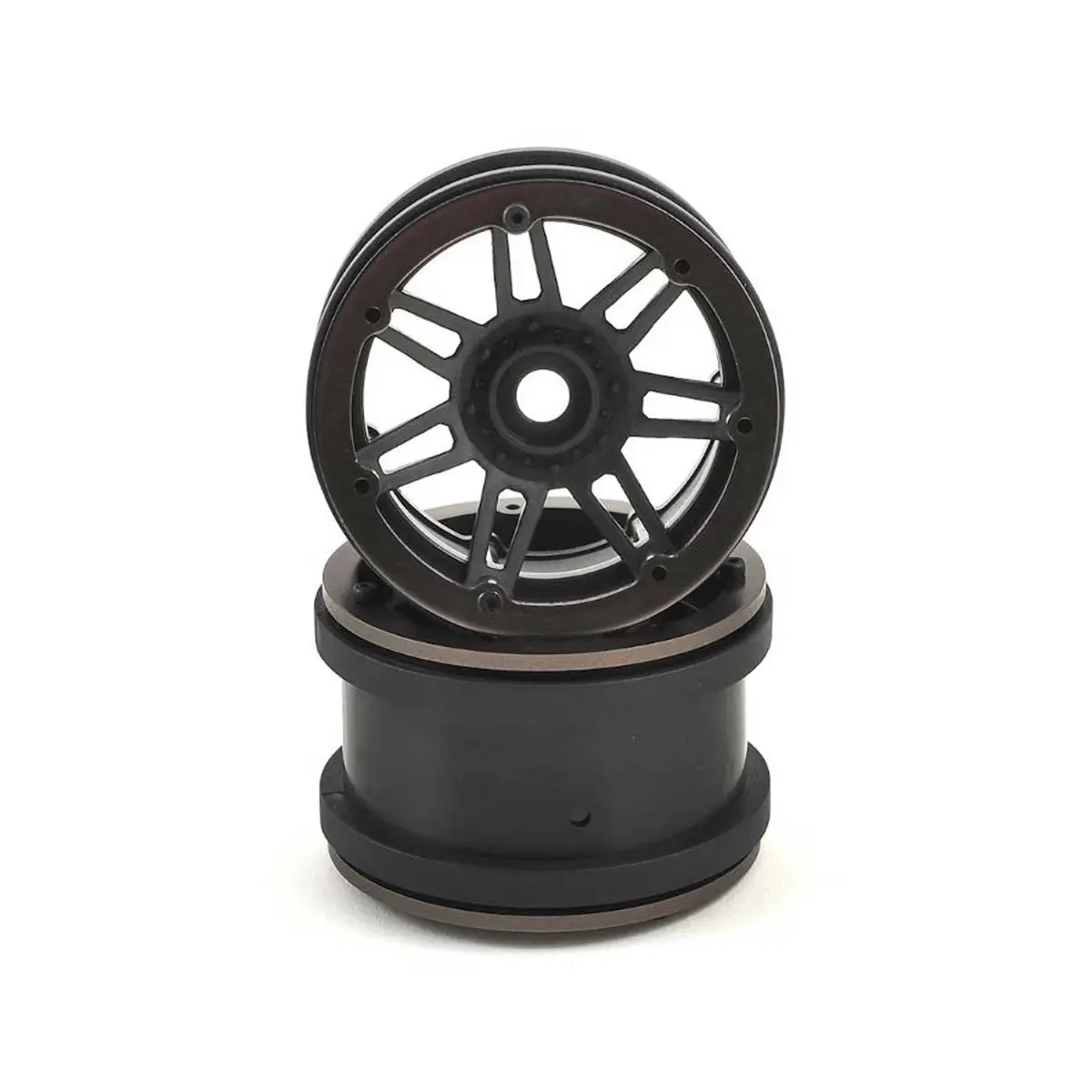 Pitbull 2.2 Beadlock Raceline #931 Injector, Black/Gun Metal (2) 1