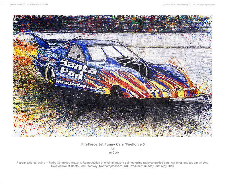 Santa Pod Fireforce Jet Funny Cars 'Fireforce 3' 1