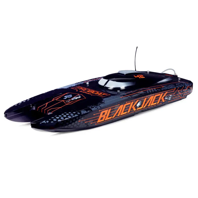 Pro Boat Blackjack 42" 8S Brushless Catamaran Rtr: Black/Orange 1