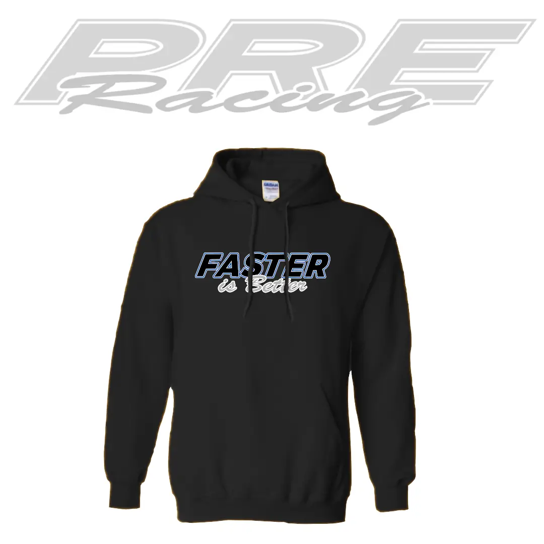 Preracing - Black Sweat-Shirt With Blue Logo - (Sm - Xxl) 1