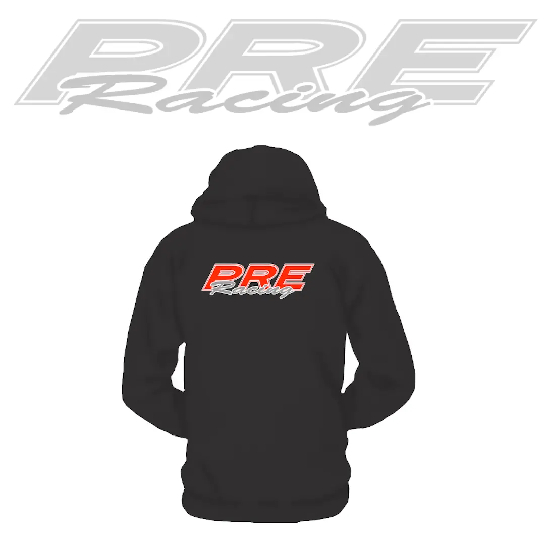 Preracing - Black Sweat-Shirt With Red Logo - (Sm - Xxl) 2