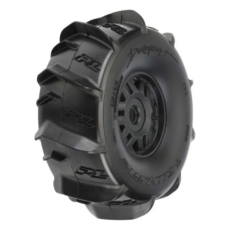 Pro-Line 1/7 Dumont Fr/Rr Sand/Snow Mojave Tires Mounted 17Mm Blk Whls (2) 1