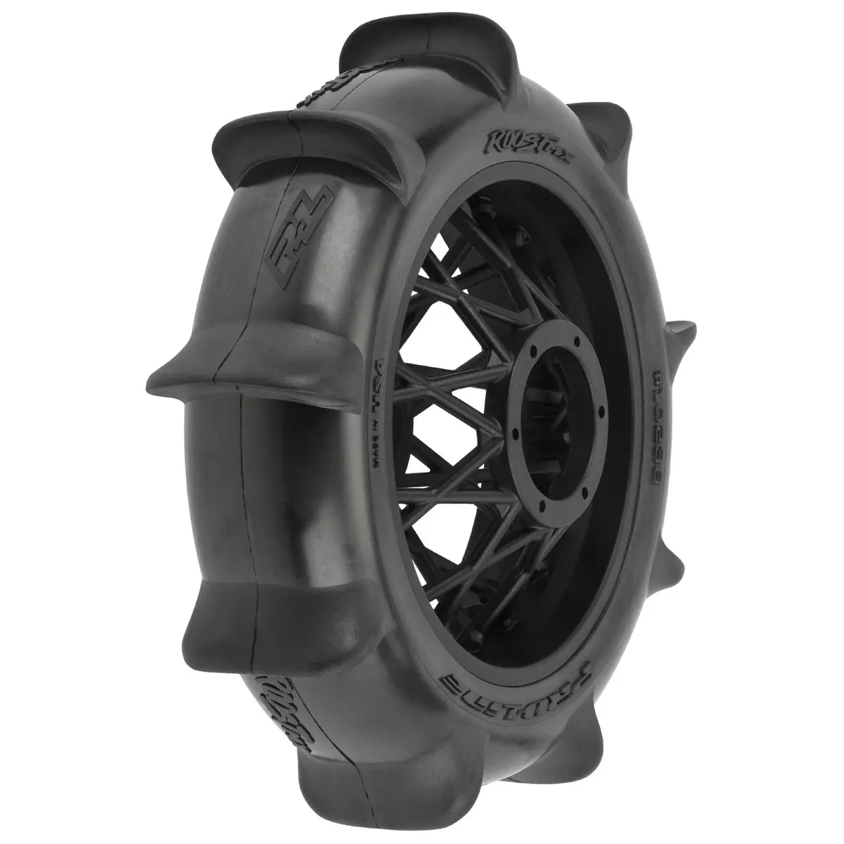 Pro-Line 1/4 Roost Mx Sand/Snow Paddle Rear Tire Mtd Black (1): Promoto-Mx 1