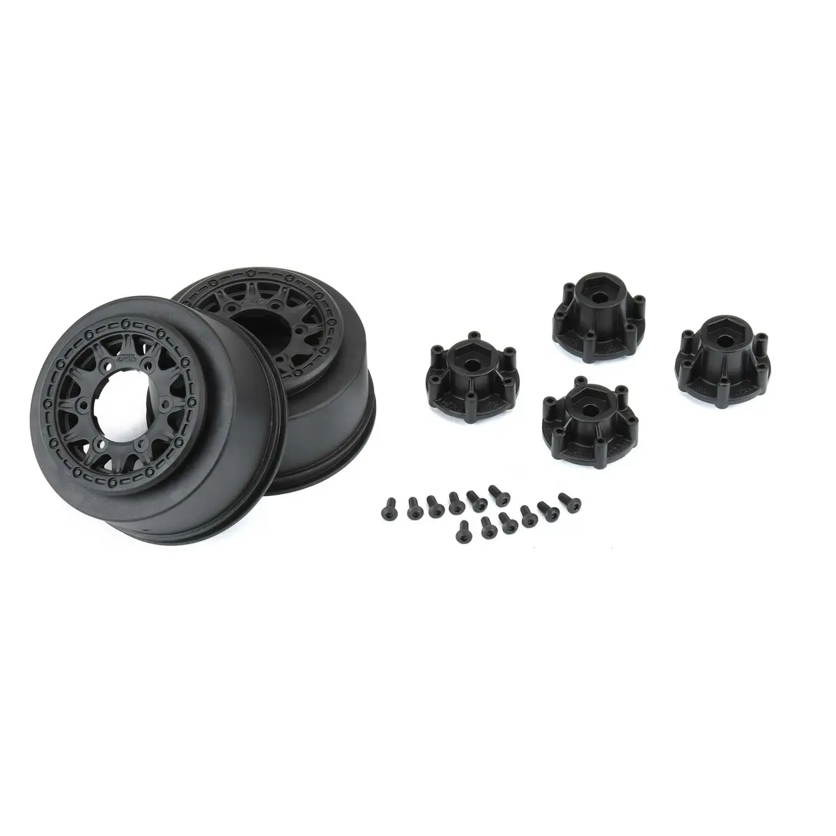 Pro-Line Raid 2.2"/3.0" Black 6X30 Sc Wheels, F/R (2) 1