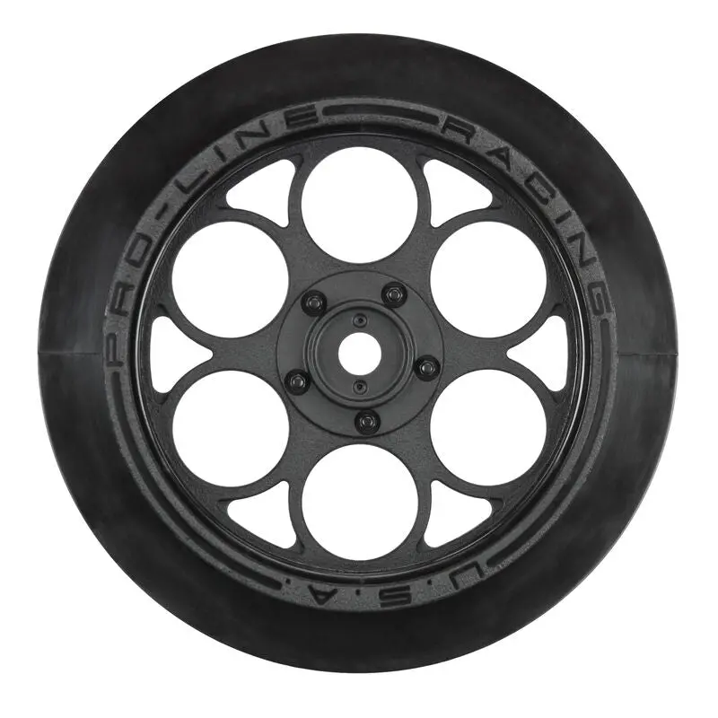 Pro-Line 1/10 Showtime Front Runner Front 2.2"/2.7" 12Mm Drag Wheels (2) Black 1