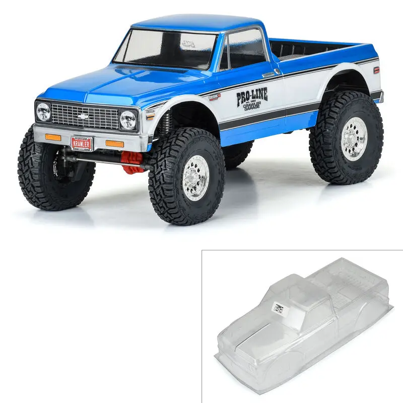 Pro-Line 1/10 1972 Chevy K-10 Clear Body 12.3" Wheelbase Crawlers 1